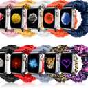 10 Packs Bands Compatible with Apple Watch Band Scrunchie 38mm 40mm 41mm 42mm 44mm 45mm 46mm 49mm Women Straps Wristband for iWatch Series 11 10 9 8 7 6 5 4 3 SE Ultra 3 2 1