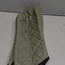 ARCLIBER Oven Mitts Heat Fire Resistant Oven Mitts 425  F, Quilted Terry Cloth Cotton Soft Lining Oven Gloves, Extra Long Kitchen Mittens for Cooking Baking (15 inch, Green)