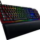 Razer Huntsman V2 Analog Gaming Keyboard: Adjustable Actuation via Analog Optical Switches - Rapid Trigger Mode - Chroma RGB Lighting - Magnetic Wrist Rest - Dedicated Media Keys & Dial - Black