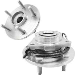 2Pcs 515151 Front Wheel Bearing Hub Assembly Compatible with Dodge Ram 1500 2012-2018, for Ram 1500 Classic 2019-2022, 5 Lug w/ABS