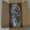 120 Pieces Nail Clipper Set Flat Toenail Clippers Stainless Steel Fingernails Manicure Pedicure Sturdy Silver Small Trimmer Portable Bulk for Men Women Homeless Care Package Supplies