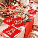 2 x Lets Get Lit Christmas Party Decorations Napkins, 40Pcs Lets Get Lit Napkins Disposable Merry and Bright Lets Get Lit Cocktail Napkins for Friendsmas Christmas Party Decorations