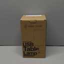 Yarra-Decor Bedside Table Lamp with USB Port - Touch Control for Bedroom 3 Way Dimmable Nightstand Lamp with Flaxen Fabric Shade for Living Room, Dorm, Home Office, Wood-Grain (LED Bulb Included)