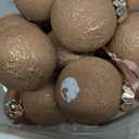 Yunlly 24 Pcs Textured Christmas Ball Ornaments 2.36'' Neutral Christmas Tree Decor Modern Vintage Brown Hanging Decor Shatterproof Home Ornaments for Rustic Large Farmhouse (Retro Brown)