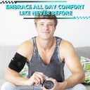 Hiball Triceps & Bicep Tendonitis Brace, Upper Arm Compression Sleeve for Women Men, Bicep Compression Sleeve & Wrap, Upper Arm Support Band for Pain Relief, Edema, Muscle Strains Tear Injury (Single)