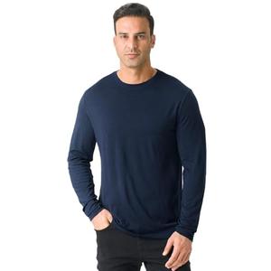 Merino Protect 100% Merino Wool Base Layer Mens Soft Long Sleeve Shirts Odor Resistance Thermal Underwear for Hunting Hiking XL