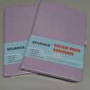 2 Pcs Xrunmix Lined Journal Notebooks, 160 Pages Notebook for Working, 5.7 x 8 inches, 100 GSM Paper, Pastel Colors Hardcover Journals (Lavender)
