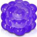 Squishy Cube Stress Toy 1.77 in / 4.5 cm Smooth Squeeze Cube Fidget Toy for Kids & Adults, Sensory Stress Relief Toy for Focus, Soft Handheld Desk Fidget (Purple)