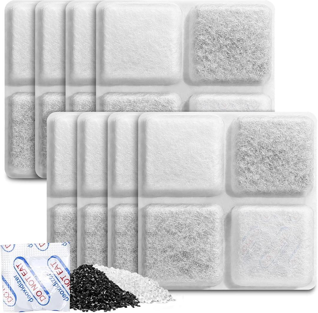 Pet Food Desiccant Bag, 8 Pack Replacement Desiccant Bags for PLAF001/ PLAF101/ PLAF005/ PLAF006/ PLAF103/ PLAF203 Automatic Pet Feeders, Keep Cat Food & Dog Food Dry and Fresh