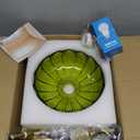 Arc Floor Lamps for Living Room Gold Floor Lamp with Remote Control,Dimmable Floor Lamp with Glass Lampshade,Vintage Mid Century Modern Standing Lamp Tall Flower Lamps for Bedroom Corner (10.2inch)