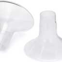 Motif Medical Duo Breast Pump Flange  Comfortable Breast Pump Flanges for Better Milk Flow & Pumping Ease - Ideal Breast Pump Flange Insert for Breastfeeding Moms (2 Shields, 24mm)