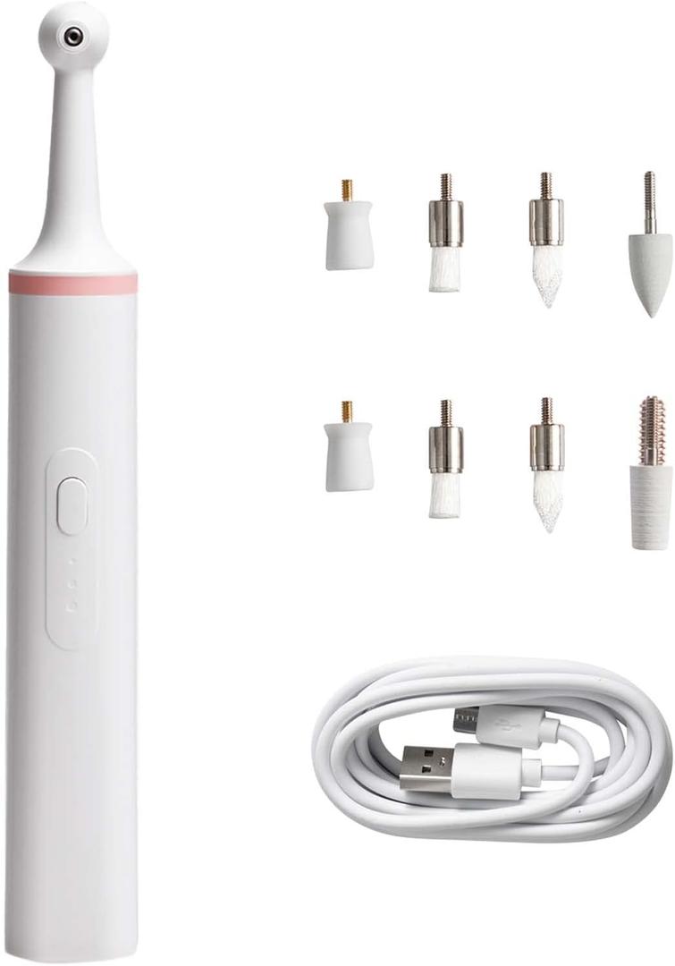 Water flosser Cordless for Teeth, 4 Modes Dental Oral Irrigator, 100ML Portable IPX7 Waterproof Water Teeth Cleaner, 8 Jet Tips for Home&Travel (Light Pink)