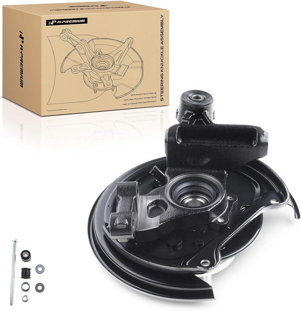 A-Premium Rear Left Steering Knuckle & Wheel Bearing Hub Assembly Compatible with Subaru Forester 2003-2008, Driver Side, Rear Disc Brakes Only