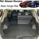 Cargo Mat for 2015-2024 Nissan Murano Trunk and Rear Backrest - All Weather Anti-Slip Cargo Liners