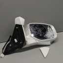 skkyoro Passenger Power Side View Mirror White Compatible with Honda Accord Sedan 2013 2014 2015 with Power Glass Heated turn signals and Camera Replace 76200T2GA42ZC (12Pins)