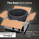 The Original Molcajete Mexicano Volcanic Rock Handmade of Authentic Lava Rock in Mexico - Molcajete de Piedra volcanica - Molcajete Mortar Pestle Bowl - Volcanic Rock Guacamole Maker