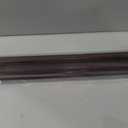 Pushglossy 2 Pcs 32" Double Bubble Kerf Door Sweep 1-3/4" Wide Vinyl Weatherstrip Seal for Exterior Doors, Energy Efficient Draft Stopper, Easy Slide in Installation(Brown)