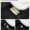 BASENOR 2PCS 2026 Tesla Model Y Juniper Under Seat Storage Box, Hidden Organizer Tray [No-Slip] with Dust Lid, Underseat Storage for 2025 2026 Model Y Juniper