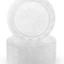 Blue Sky Simcha Disposable Clear Plastic 10" Plates (20 Count) | Premium, Sturdy Dinnerware for Parties, Events, and Holidays