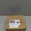 Decorative Curtain Rod Finials, Ribbed Glass Finials with Gold Base, Set of 2, Compatible with 1 inch or 1-1/8 inch Dia Curtain Rod, Standalone Finial Pair