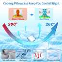 Cervical Neck Pillow for Pain Relief - Ergonomic Side Sleeper Pillow Cooling Memory Foam Pillows for Sleeping, Contour Pillow Orthopedic Bed Pillow for Back Stomach Sleepers(White & Grey)