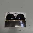 Stylish Black Glasses with Gold Chain - (1 Pc), Premium Quality Party Accessory, Perfect for Everyday Use & Special Occasions