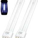 BlueStars 2G11 18W Replacement Bulb H-Shaped Tube with 4-Pin Base Blue Light - Compatible with Indoor Outdoor 18W Appliance Light Lamps for Home - Pack of 2 - Dimensions: 8.7 x 1.7 x 0.9in