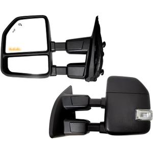 AERDM New Towing Mirror Compatible with 1999-2016 Ford Super Duty F-250 F-350 F-450 F-550 Side Mirrors Black with Power Heated glass Turn Signal and Auxiliary Lamp Pair Set AERDM New Towing Mirror Compatible with 1999-2016 Ford Super Duty F-250 F-350 F-450 F-550 Side Mirrors Black with Power Heated glass Turn Signal and Auxiliary Lamp Pair Set