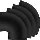 Bates- Corners for Floor Cord Covers, 4 pcs, Black, Corners for Floor Cord Covers for Wires on Floor Cord Cover, Corners for Extension Cord Cover Floor, Cord Protector Floor Cable Cover Corners