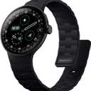 Bandletic Magnetic Silicone Bands Compatible with Google Pixel Watch 4/3/2/1 41mm for Women and Men, Rugged Soft Sport Strap Replacement Wristband (Black)