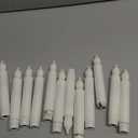 Flameless Candles Battery Operated Candlesticks Flickering Led Candles Electric Flameless Taper Candlesticks Church Wedding Halloween Party Kids Fall Decor H: 6 inches 12 Packs No Remote