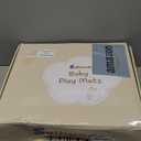 Suihuooo Baby Play Mat Activity Gym,6 Developmental Zones Tummy Time Mat, Foldable Wooden Baby Play Gym with 7 Detachable Sensory Toys for Newborn Brain Development, Essential Baby Shower Set