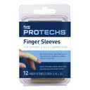 Flents Finger Sleeves, Pain Relief for Arthritis, Inflammation, Cracking, Blisters, Tendonitis & Athletic Stress, Plastic Wrap for Support & Compression, Assorted Size, 12 Count (Pack of 2)