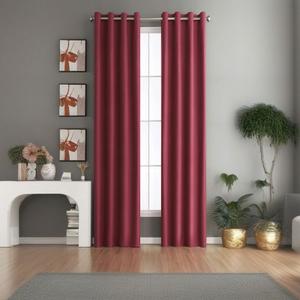 Extra Long Blackout Curtains - 72 to 240 Inch Length Total Blackout Tall Curtains - 2 Story Extra Long Window Floor to High Ceiling Drapes for Living Room Bedroom(1 Panel,Wine,52"x132")