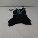 Women's Triathlon Suit One-Piece Sleeveless Tri Suit Padded Quick-Dry Slimming for Running Swimming Cycling (Medium, Black-green)