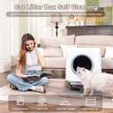 Automatic Litter Box, Self Cleaning Litter Box, Odor Control, 90L Capacity | Large with APP Control and Safety Sensor, Ellenpent, for Multiple Cats, Large Cat, with 3 Rolls of Garbage Bags