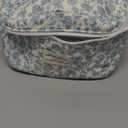 Gosect Large Makeup Bag, Cute Cosmetic Bag for Women Girls, Floral Coquette Aesthetic Toiletry Bag, Travel Make Up Organizer Bag (BDLH) (08Blue Flower)