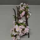DILATATA 17" Cherry Blossom Branches for Vase Faux Cherry Flowers Picks Light Pink Peach Blossom for Floral Arrangements Artificial Apple Blossom Fake Silk Flower for Home Wedding Table Decor-4 Pcs