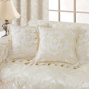 Loom and Mill Elegant Damask Table Runner 24"x20" Long, Jacquard Floral Design Table Cover