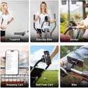 PROfezzion Gym Fitness Magnetic Phone Mount, Heavy Duty Clamp MagSafe Phone Holder for Treadmill, Exercise Bike, Peloton, Stroller, Golf Cart, Shopping Cart, Handlebar - Fit for iPhone 12-17 Series