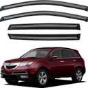 Window Visors Rain Guards Shield for 2007-2013 Acura MDX, Out-Channel Window Vent Wind Deflectors Visors Shades for 07 08 09 10 11 12 13 Acura MDX