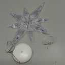 Mudder 10.8 Inch Christmas Window Star Lights Large Hanging Bethlehem Star Tree Topper Decoration Christmas LED Window Lights Silhouette Decoration(Rainbow Color,1 Piece)