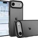 3 x for iPhone 17 air Case Translucent Matte Phone Cover, [10 FT Military Grade Drop Protection] Slim Durable Shockproof Protective Bumper (Black, iPhone 17 air)