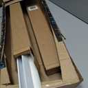 LazBlinds No Drill Zebra Blinds for Windows 32.5" W x 72" H, White - Pack of 2