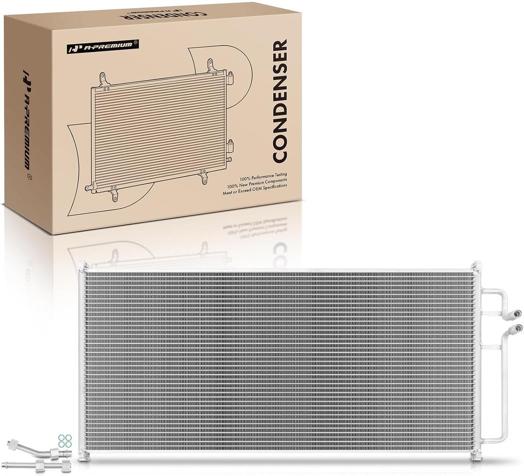 A-Premium Air Conditioning A/C Condenser Compatible with Ford F-150 1997-2003, F-250 1997-1999, F-150 Heritage 2004, Replace# 4678, 6L3Z19712BA