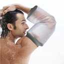 PICC Line Shower Cover, PICC Line Covers for Upper Arm, Reusable IV&PICC Line Sleeve Protector for Shower Adult, Waterproof Cast Covers for Arm Elbow Chemotherapy Home Infusion Bandage Dressing Wound (Large(Pack of 1))