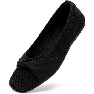 Bacia Women Flats Shoes Comfortable Washable Casual Ballet Flats (Brown)