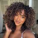 7 Packs GoGo Curl Crochet Hair 8 Inch Short Curly Crochet Hair for Women Deep Wave Beach Curl Crochet Braids Synthetic Braiding Hair Extensions(8 Inch, T1B/4/30)