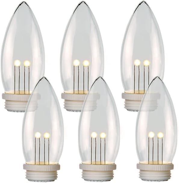 Celestial Lights Replacement Bulbs 6 Pack Twinkle for use in All Window Candles 3xAA or 4xAA Models. (6)