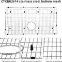 Kitchen Sink Grid Stainless Steel Sink Protector 26 x 14" Sink Rack for Bottom of Sink Compatible with EFRU281610T, EFRU2816T, and EFU281610T